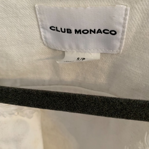 Club Monaco white jean jacket - Picture 3 of 3